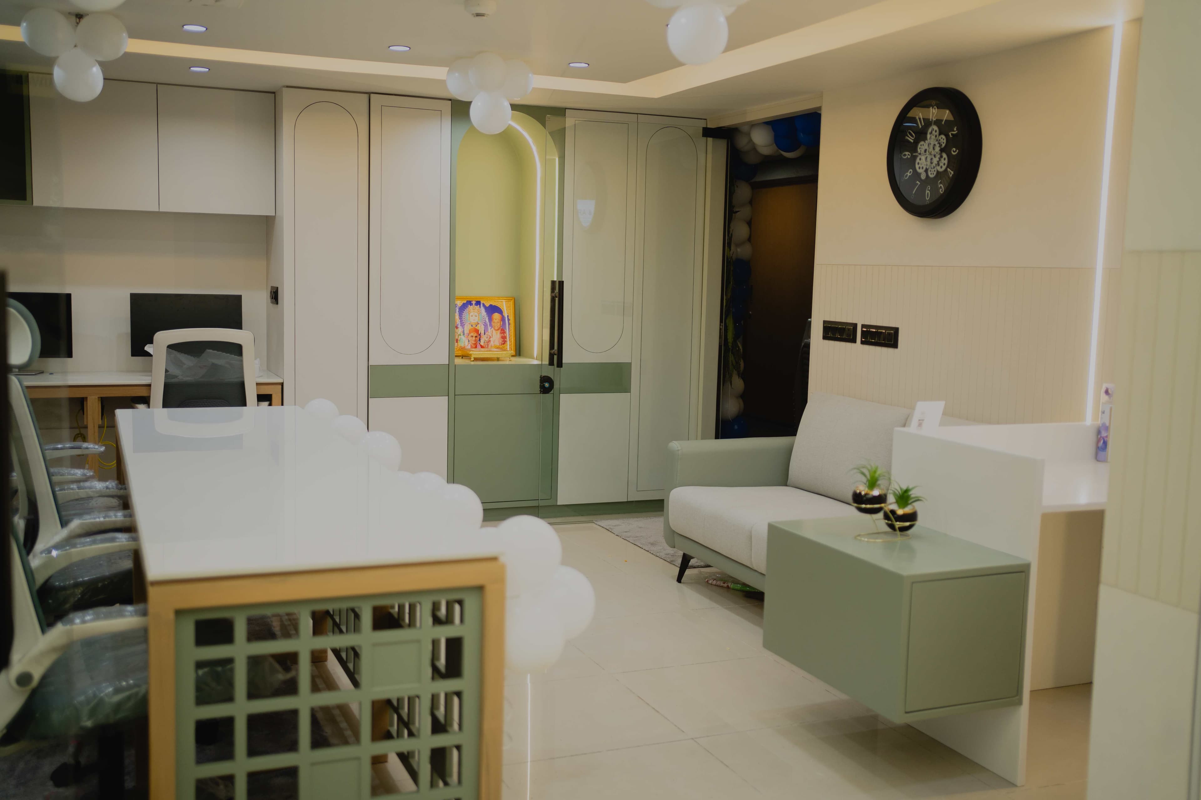 Pujara & Co modern office reception area